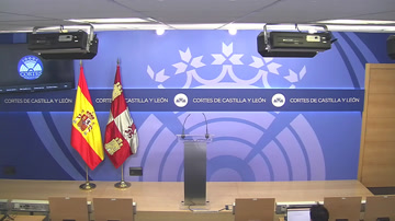 poster Rueda de Prensa tras Junta de Portavoces