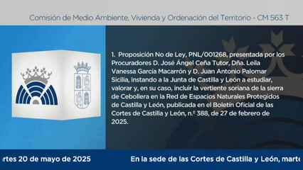 Comisión de Medio Ambiente, Vivienda y Ordenación del Territorio - 563 T