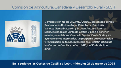 Comisión de Agricultura, Ganadería y Desarrollo Rural - 565 T