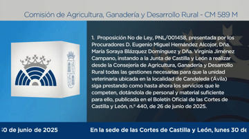 poster Comisión de Agricultura, Ganadería y Desarrollo Rural - 589 M
