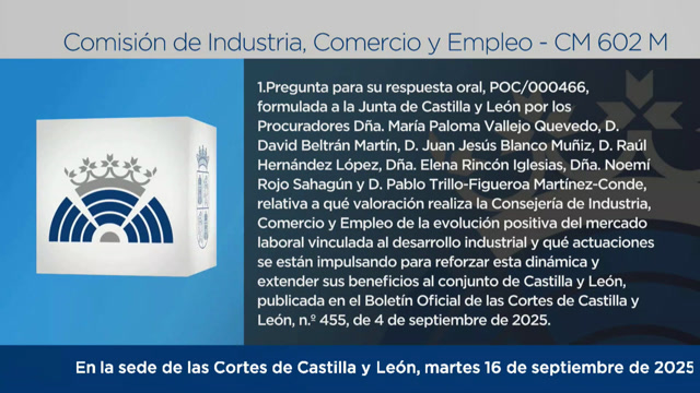 poster Comisión de Industria, Comercio y Empleo - 602 M