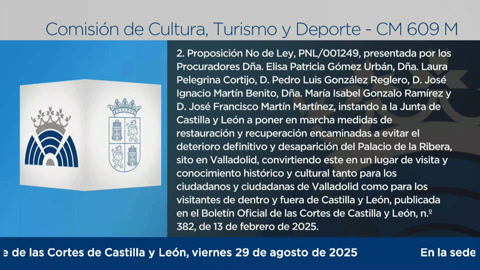 Comisión de Cultura, Turismo y Deporte - 609 M