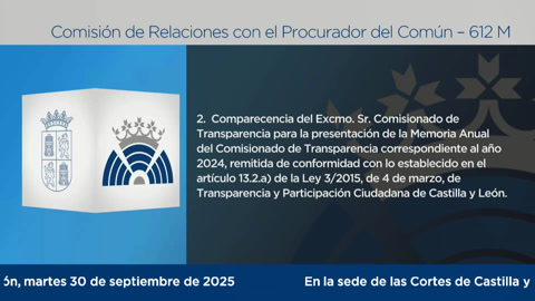 Comisión de Relaciones con el Procurador del Común - 612 M