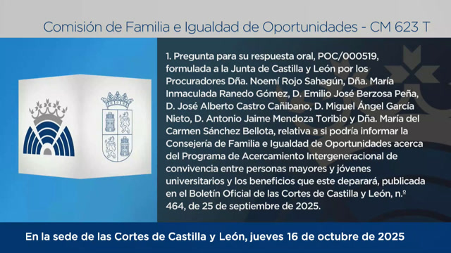 poster Comisión de Familia e Igualdad de Oportunidades - 623 T