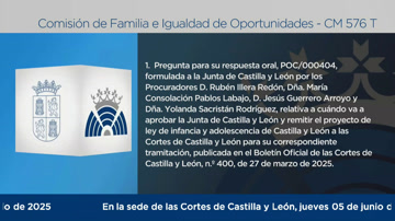 poster Comisión de Familia e Igualdad de Oportunidades - 576 T