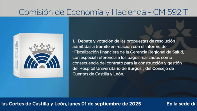 poster Comisión de Economia y Hacienda - 592 T