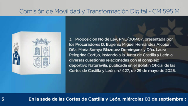 poster Comisión de Movilidad y Transformación Digital - CM 595 M