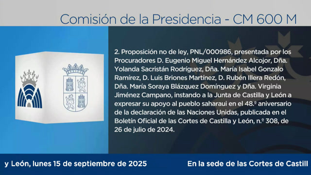 poster Comisión de la Presidencia - 600 M