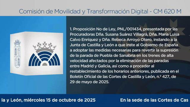 poster Comisión de Movilidad y Transformación Digital - CM 620 M