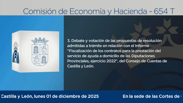 poster Comisión de Economia y Hacienda - 654 T