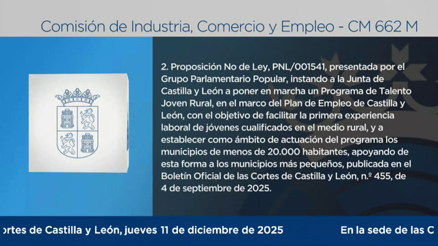poster Comisión de Industria, Comercio y Empleo - 662 M