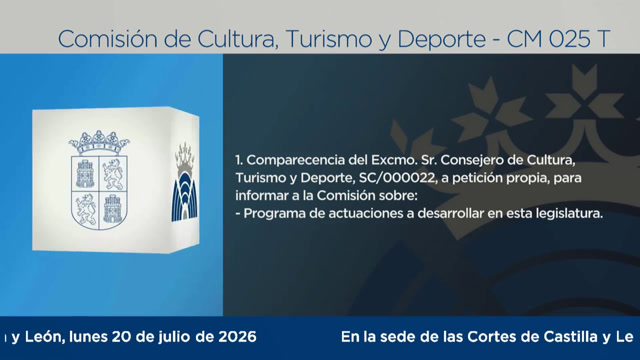 poster Comisión de Cultura, Turismo y Deporte - 025T