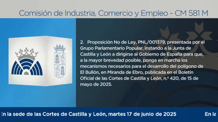 Comisión de Industria, Comercio y Empleo - 581 M