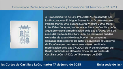 Comisión de Medio Ambiente, Vivienda y Ordenación del Territorio - 582 T