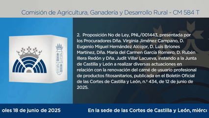 Comisión de Agricultura, Ganadería y Desarrollo Rural - 584 T