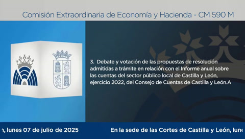 Sesión Extraordinaria Comisión de Economía y Hacienda - 590 M