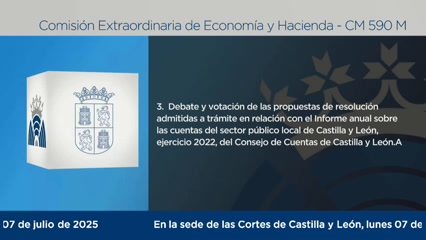 Sesión Extraordinaria Comisión de Economía y Hacienda - 590 M