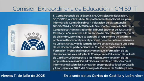 Sesión Extraordinaria Comisión de Educación - 591 M